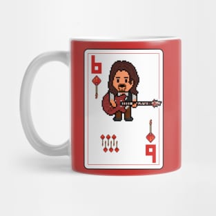 Pixelrockstars Six of Diamonds Playing Card Mug